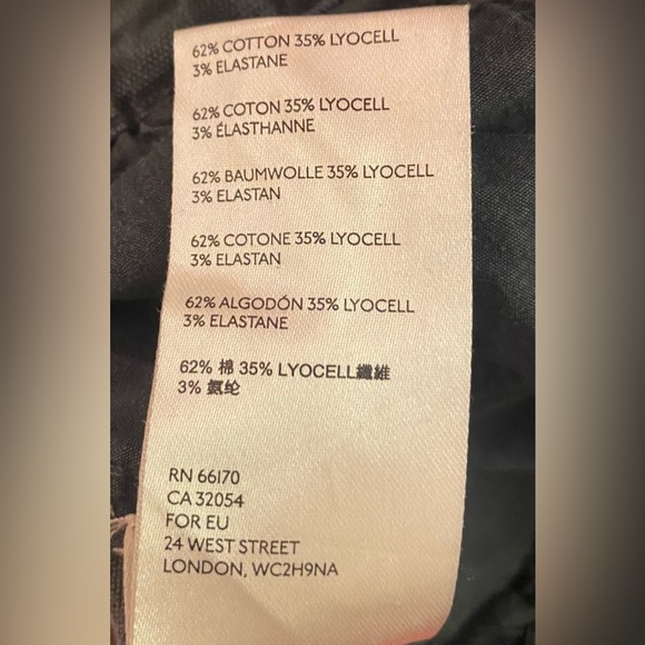 Anthropologie Side Buckle Cropped Charcoal Baggy Jeans Pants Button Fly Size 27 - Picture 7 of 9